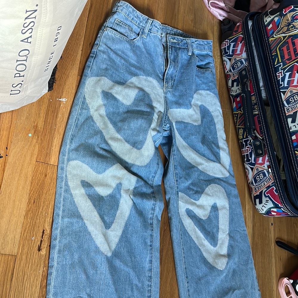 Shein heart pants
